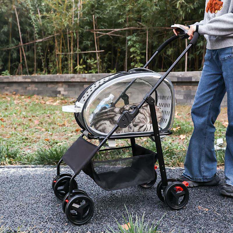新款宠物推车外出轻便可折叠分离式狗狗推车中小型犬猫咪户外出行