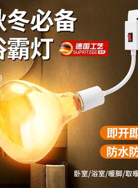 德国浴霸灯暖壁挂式取暖器洗澡间卫生间浴室用挂壁式免打孔暖灯泡