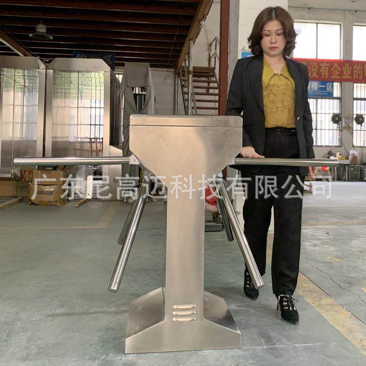304不锈钢三辊闸自动摆闸快速翼闸人行通道门禁人脸识别全高转闸