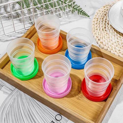 Essential Travel Cup: Portable and Foldable Candy-Colored Cu