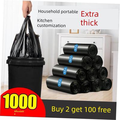Garbage bags portable kitchen large trash can plastic bag
