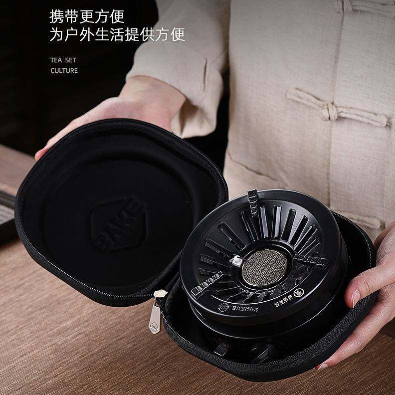 耐高玻WRE璃煮茶锈壶便茶携具旅行温户外充气烧水炉不钢泡茶壶煮