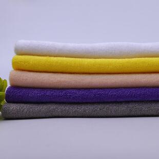 直销新款 单面全涤毛巾布32S染色涤纶小毛圈浴巾浴袍纬编针织面料
