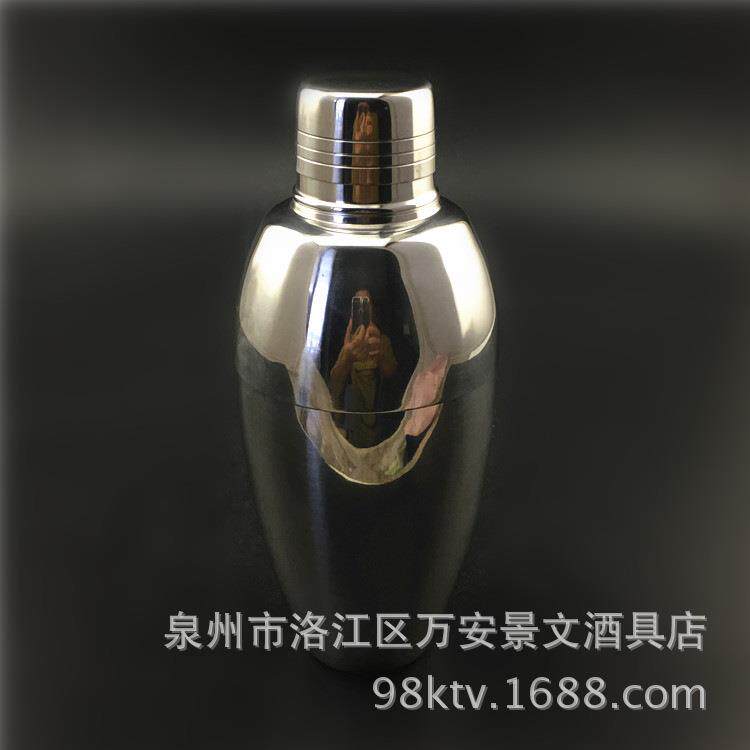 不锈钢调酒壶雪克壶三段式调酒鸡尾酒摇杯摇壶700ml