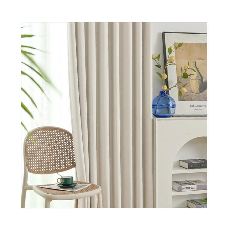 式不透光免遮阳新款2024窗帘100卧室打孔挂钩布成品厚遮光安装全