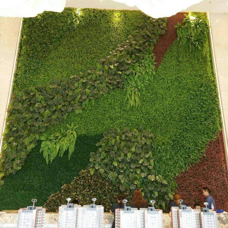 仿真植物墙背景墙防火植物绿植草坪墙门头店招装饰仿真植物花墙