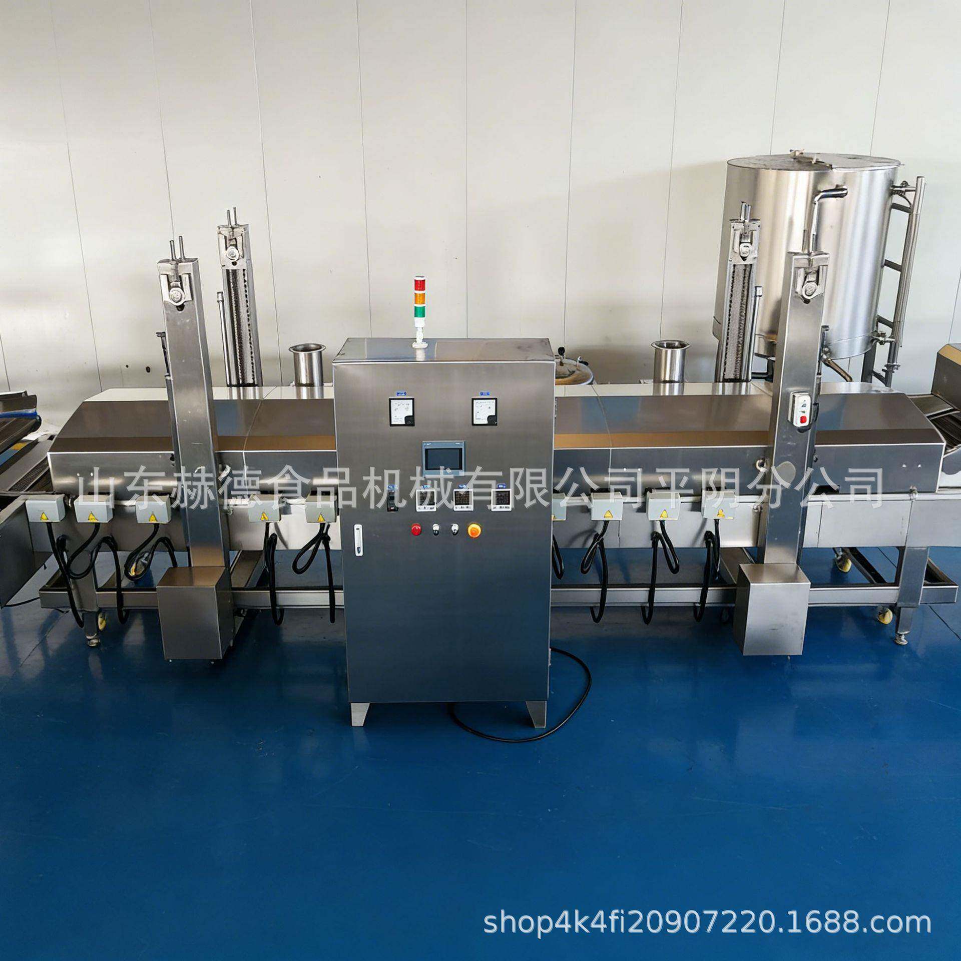 香酥鸡排油炸机商用全自动连续式小酥肉加工流水线大型鱼豆腐油炸