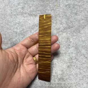 金丝楠木小叶桢楠阴沉镇尺镇纸精品满纹水波云彩纹文房收藏品