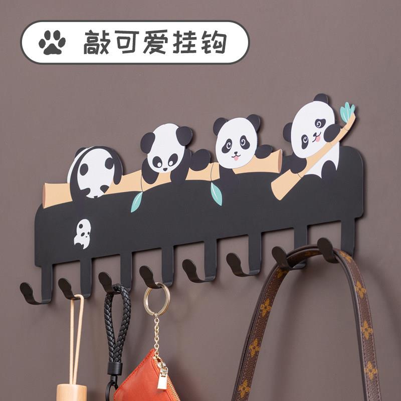入户门磁吸挂钩防盗门门后挂衣架门口放钥匙挂架收纳门上置物架