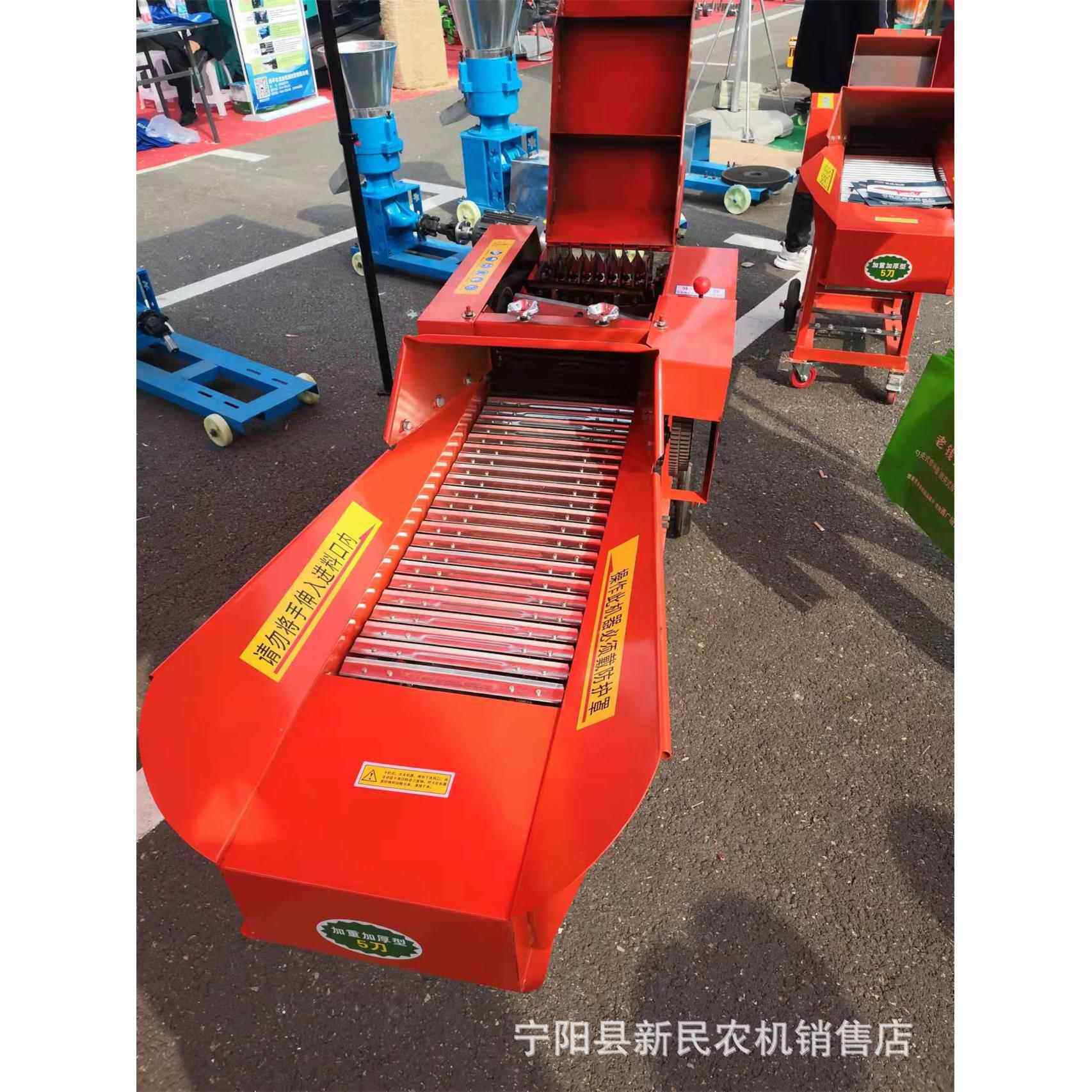 铡草揉丝机带粉碎一体机干湿两用牛羊养殖用的铡草机有操作视频