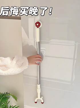 晾衣杆不会倒在地上！伸缩晾衣叉家用收纳晾衣杆一根衣架杆挑衣叉