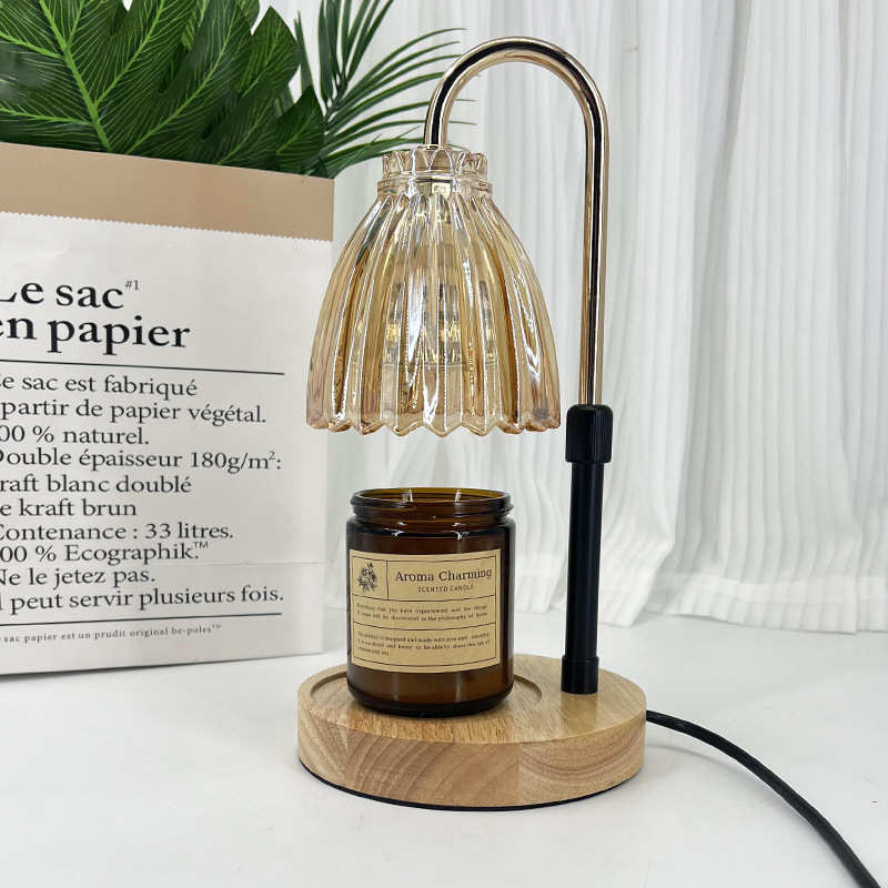 光可时调美式氛围无烟灯台灯蜡香薰融灯定浪漫装饰卧室升降