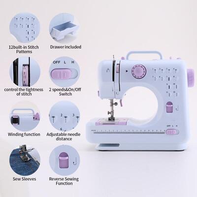 Multifunction Electric Double Stitch Cordless Sewing Machine