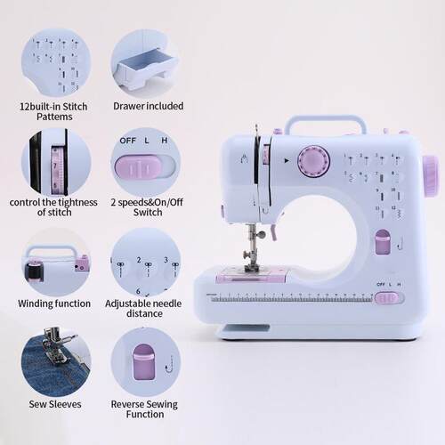 Multifunction Electric Double Stitch Cordless Sewing Machine