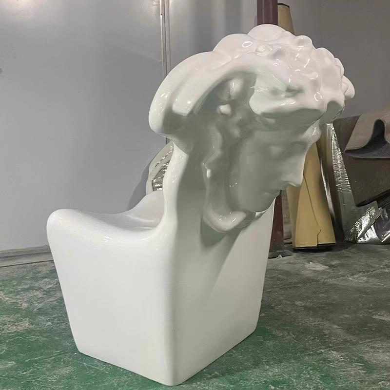 芳玉正意式设计师网红创意休闲椅艺术造型头像椅子轻奢现代单人椅