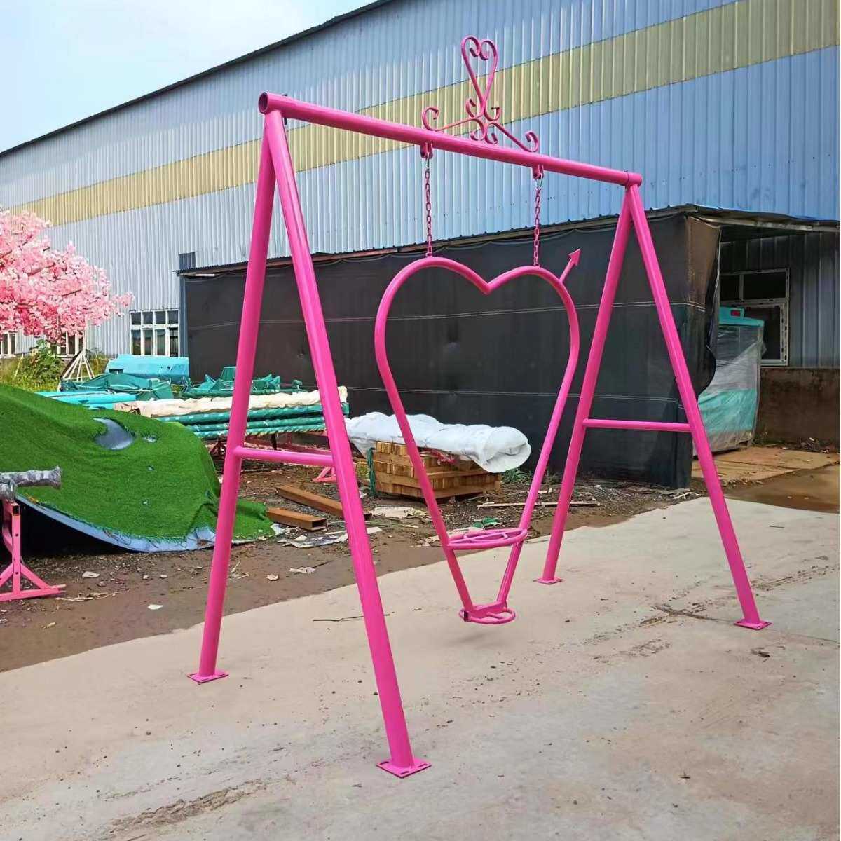 浪漫爱心秋千景区乐园农庄公园等亲子游乐拍照打卡无动力游乐设备,运动/瑜伽/健身/球迷用品,更多场馆设施,淘宝优惠券,粉丝福利购,淘宝优惠卷