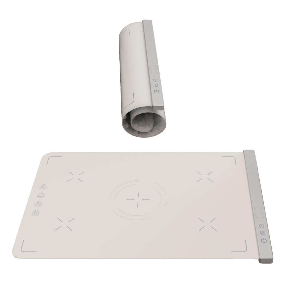 2025新款硅胶暖菜板热菜版家用折叠暖菜板恒温方形餐垫卷轴保温垫