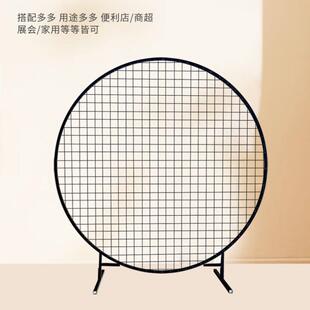 宇亘批立式铁艺网架落地移动网片学校学生作品展示架饰品展会铁丝
