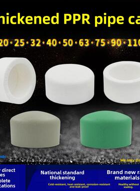 PPR热熔堵帽堵头DN20/25/32/40/63/75ppr管堵4分6分家用水管配件