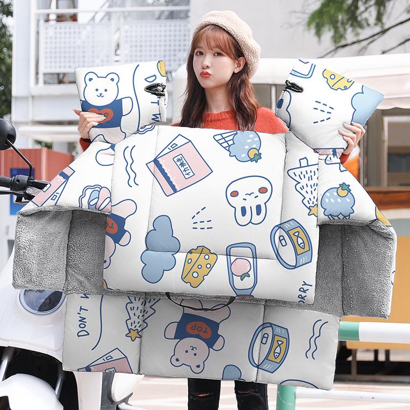 电动车挡风被冬季2022新款加绒加厚电瓶电车防水防寒保暖罩冬天女