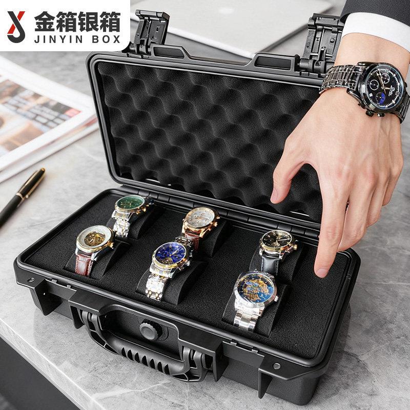 金银高档手表保护箱手表收藏安全海绵防震防水机械表收纳存表盒子