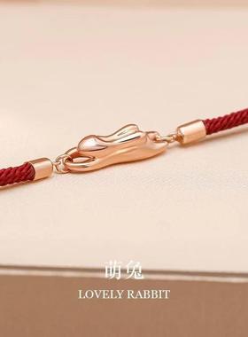兔子兔年红色手绳本命年红绳手链女新年首饰送女友时尚精致