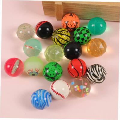 10Pcs 29mm Assorted High Bounce Rubber Ball Small Bouncy Bal