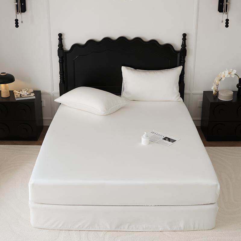 夏季60支兰精天丝床笠纯色莱赛尔床垫套保护罩薄款冰丝床罩1.8米