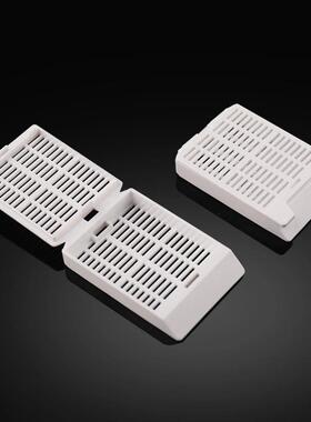 胃镜组织包埋盒段超穿刺脱长条形带可拆水式盖白色POM95218细材质