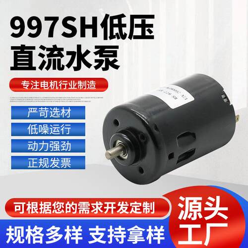 厂家997SH低压直流水泵电动工具马达可来图来样制作