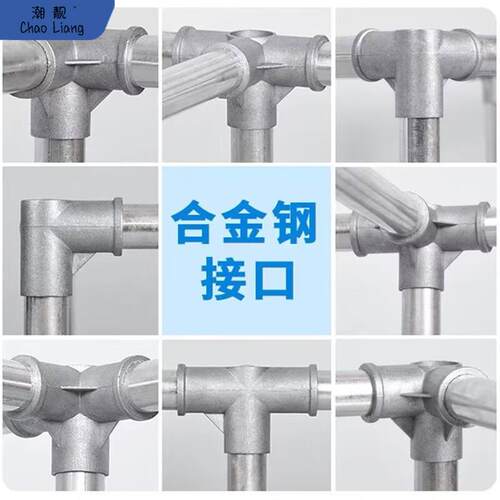简易布衣柜家用卧室组装收纳衣橱出租房屋经济型全钢架加粗加直销