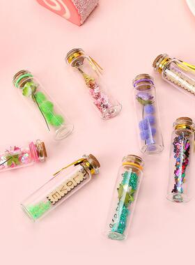 创意铁幸运玻璃漂许愿瓶套装浪流漫情侣生礼日物学生礼A12品塔摆