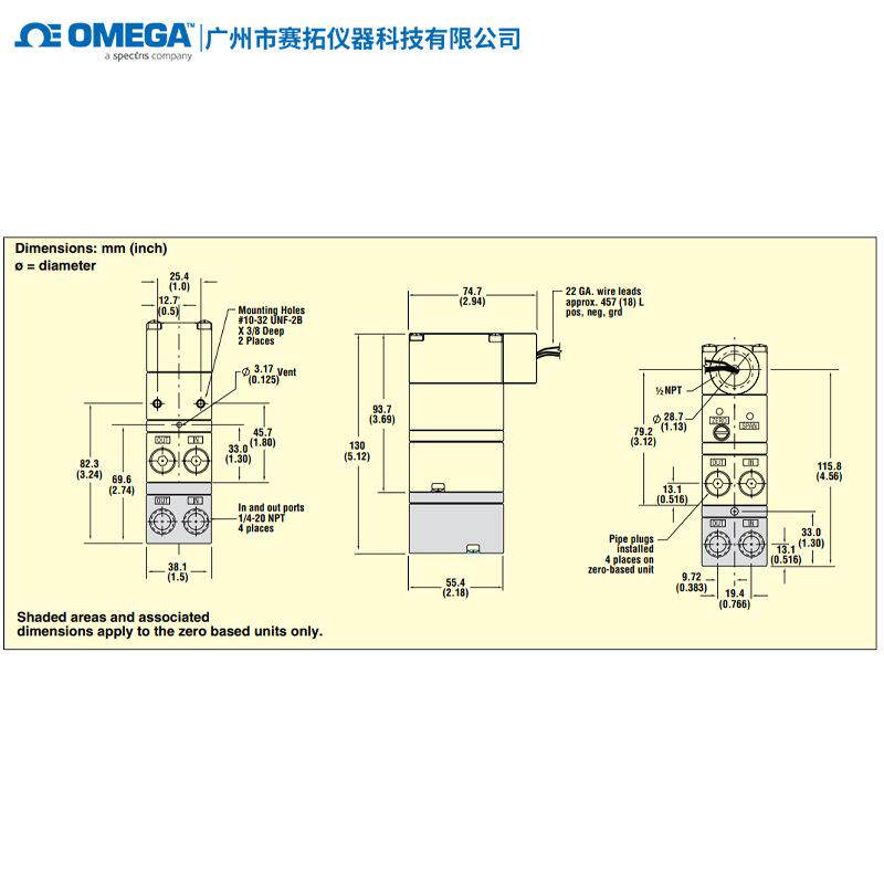 OMEGA电压气压转换器IP610-X15高密度安装微型电子气压控件