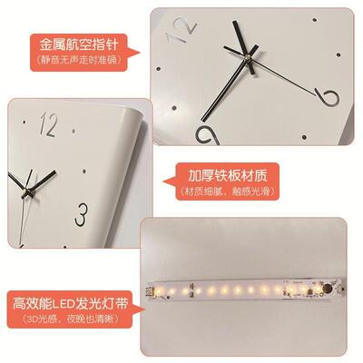 双面转角挂钟现音代客厅个性简约创意免打00231孔静拐角时钟装饰