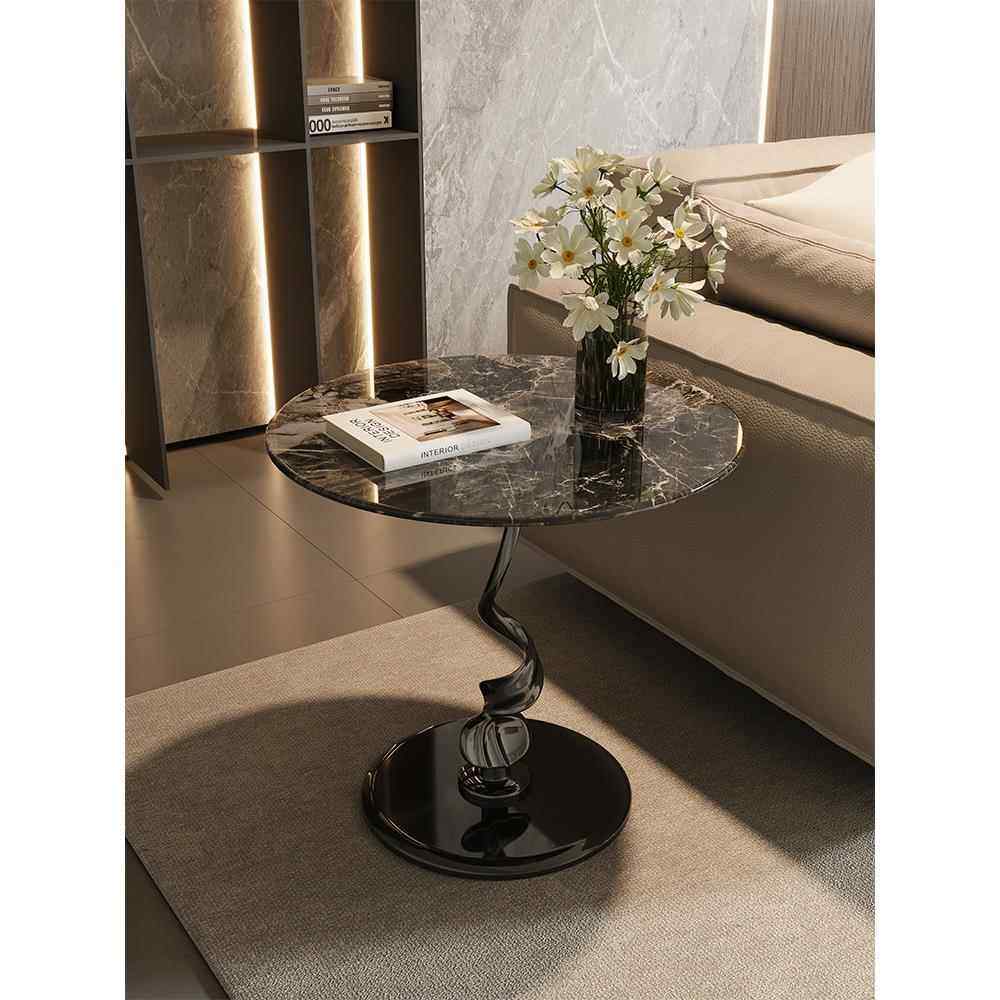 堡讯沙发侧边几大理石茶几客厅家用阳台小茶桌岩板极简圆拉车盖布,生活电器,其他生活家电配件,淘宝优惠券,粉丝福利购,淘宝优惠卷