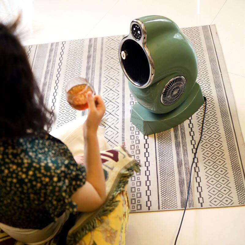 韩国电风扇大风力涡轮空气对流循环扇无叶风扇家用超静音落地塔扇