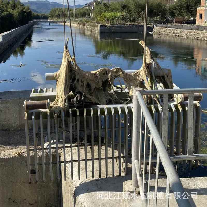 抓斗清污机移动式悬挂河道污水处理设备液压格栅清污机厂家定制