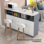 壁挂式 吧台桌家庭隔断柜多功能入口酒柜小吧台隔断柜厨房客厅小吧