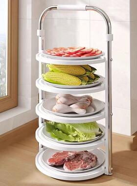 房备JVG菜置备物架可折叠厨配菜盘多家用放菜架收纳创层意火锅菜