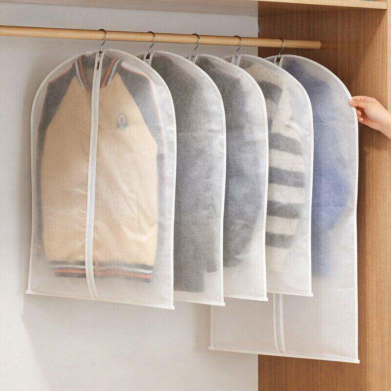 无纺布衣服防尘罩大衣西服防尘挂衣袋家用衣物透明收纳整理防尘套