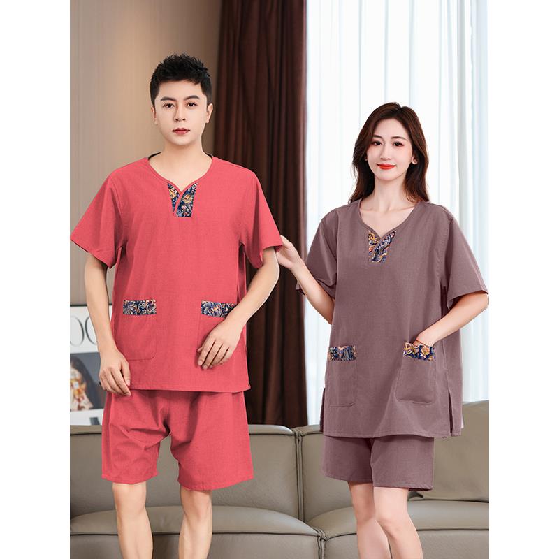 2025新款棉质汗蒸拿服女情大足码男款桑服疗店洗浴按摩DGI浴衣浴