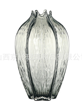 样板间办公室工艺品原色玻璃花瓶