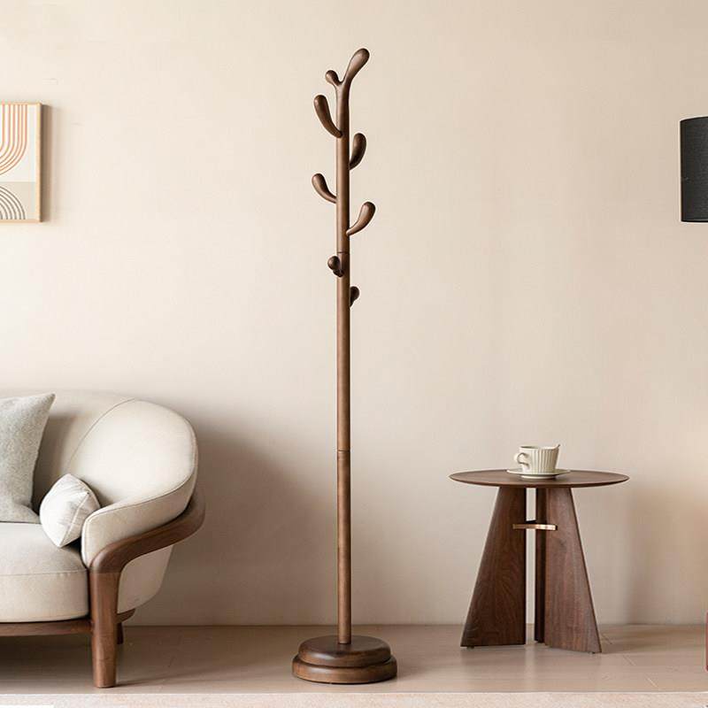 实木客厅卧室落地衣架创意衣帽架黑胡桃色家用立式木挂衣服新中式,服饰配件/皮带/帽子/围巾,其他配件,淘宝优惠券,粉丝福利购,淘宝优惠卷