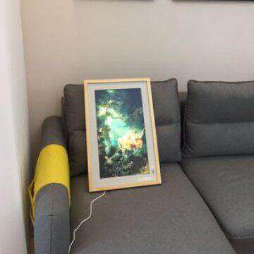 万27寸艺术屏画框液晶广告机相框清雾面图片智能相册展览视频