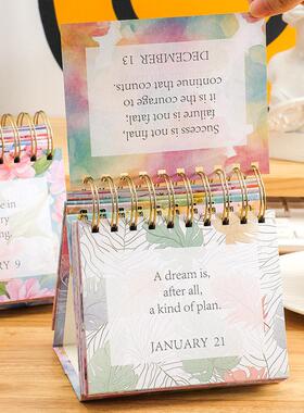 365 Days Positive Affirmations Desk Calendar Standing Flip