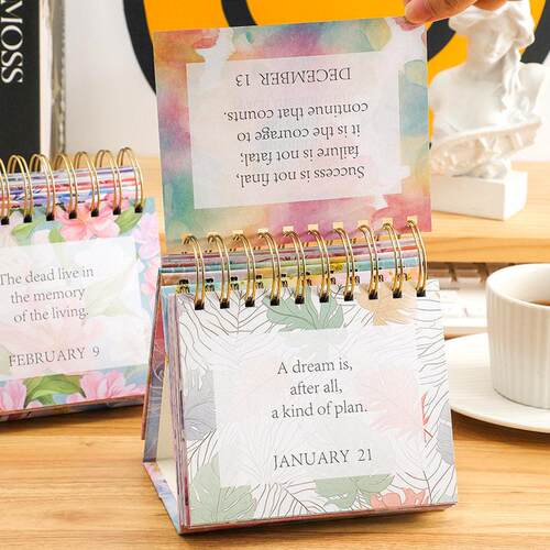 365 Days Positive Affirmations Desk Calendar Standing Flip
