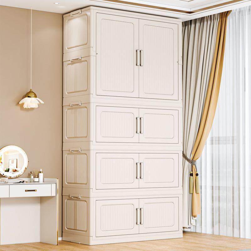 折叠收纳柜儿童衣室家用柜卧衣服整理储JOS置物柜宝宝小衣橱带轮