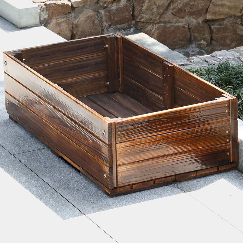 防腐木花箱户外庭院阳台种菜盆特大碳化实木花种植箱别墅种菜箱,鲜花速递/花卉仿真/绿植园艺,花盆,淘宝优惠券,粉丝福利购,淘宝优惠卷