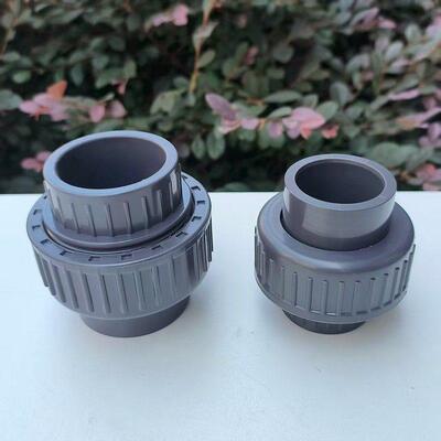 UPVC活接 由令接头工业上下水管直接对接器管子直通配件4分CPVC头