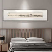 新中式 西湖泛月图古代名家写意山水国画装 饰画茶室挂画